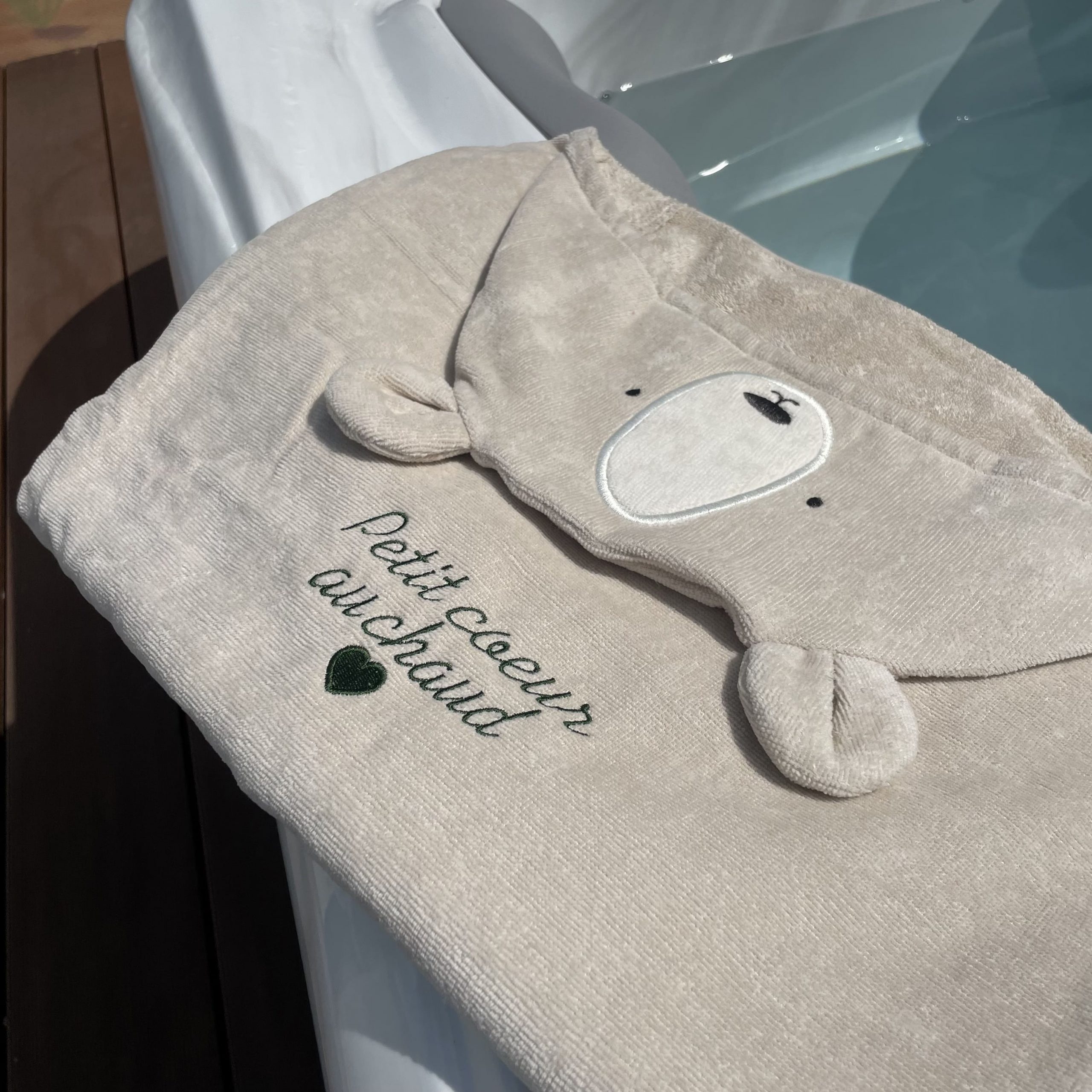 Sortie de bain bébé