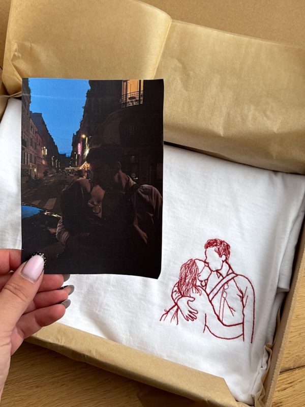 T-shirt Brodé Personnalisé Photo