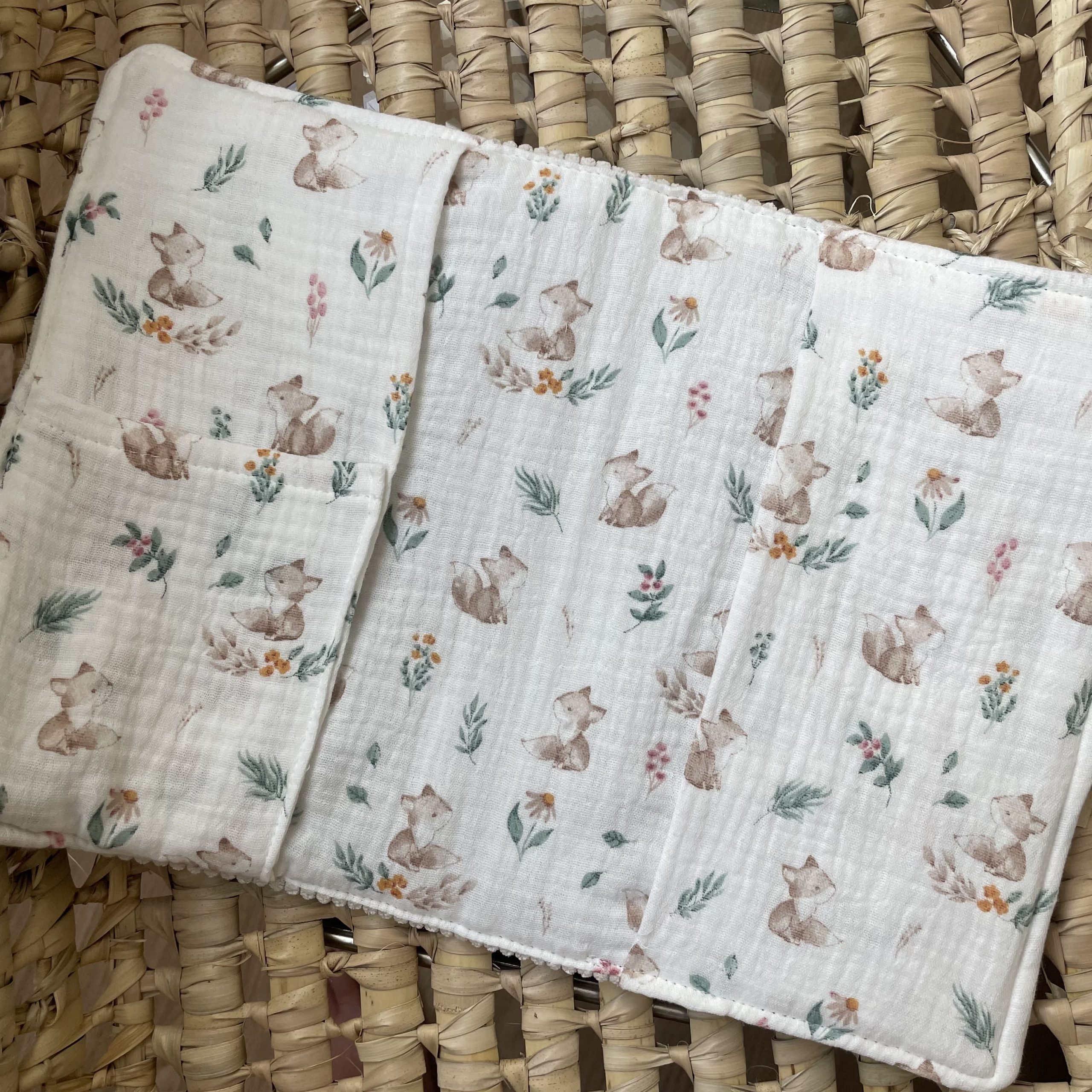 Protège carnet de santé en velours à personnaliser – Image 2