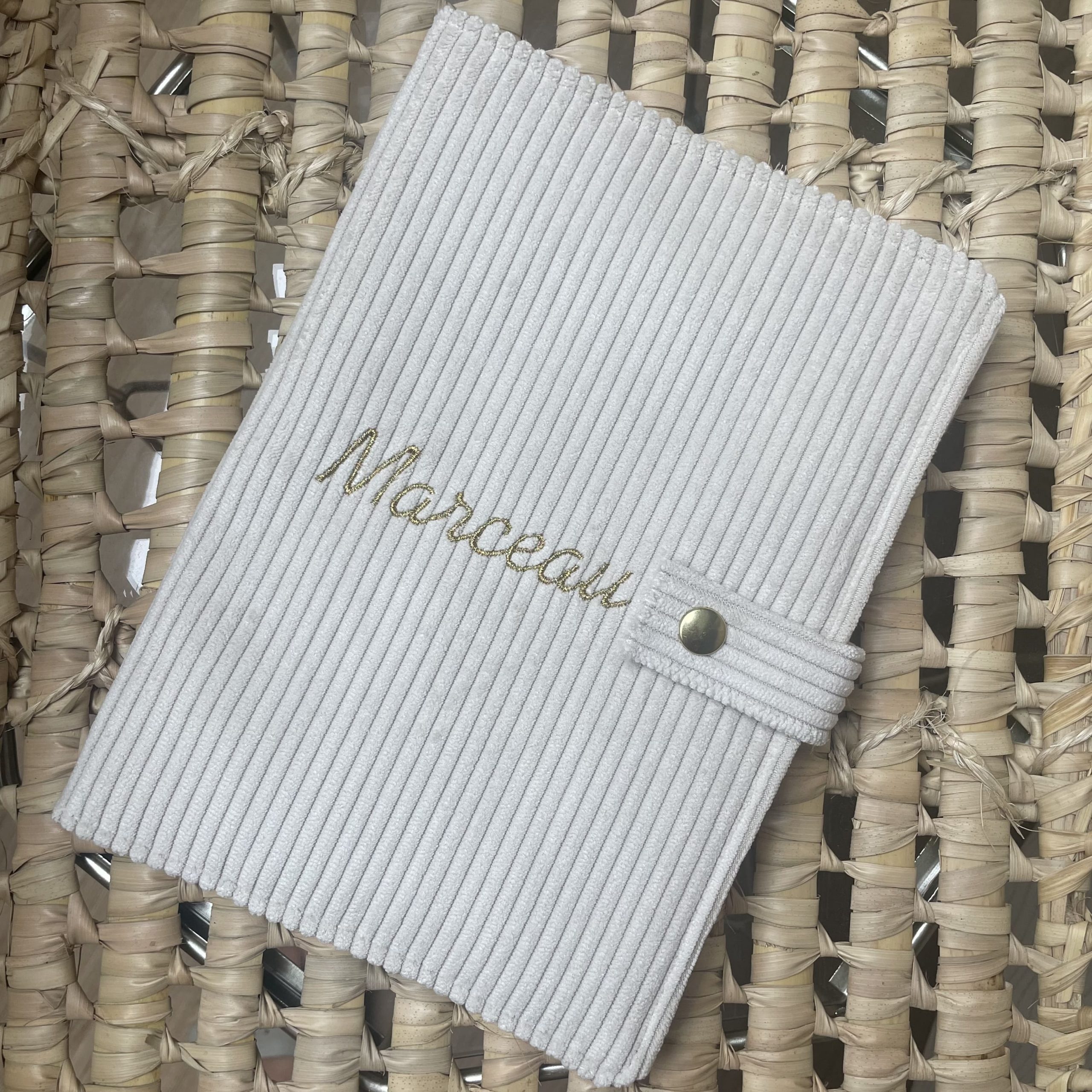 Protège carnet velours