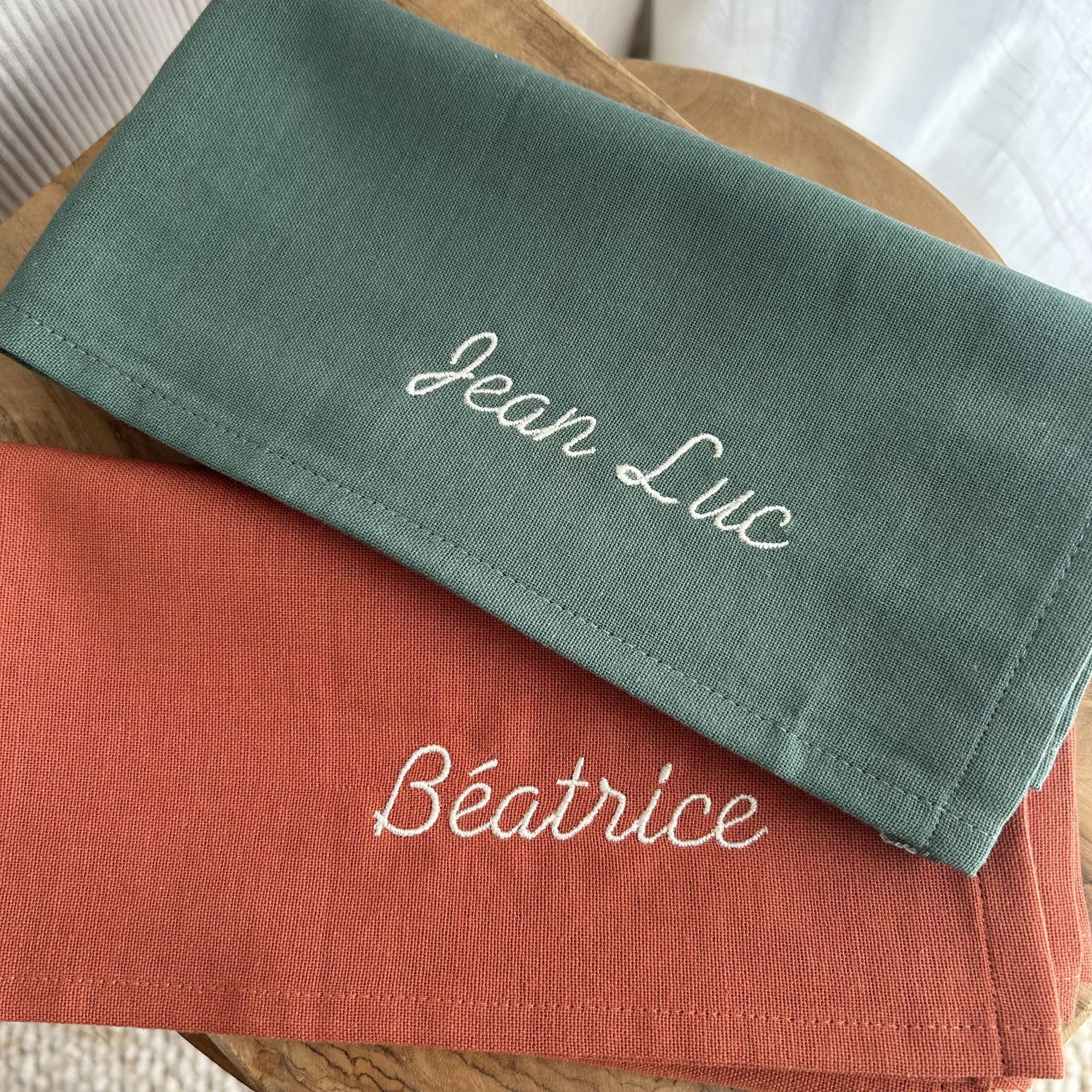 Serviette de table à personnaliser