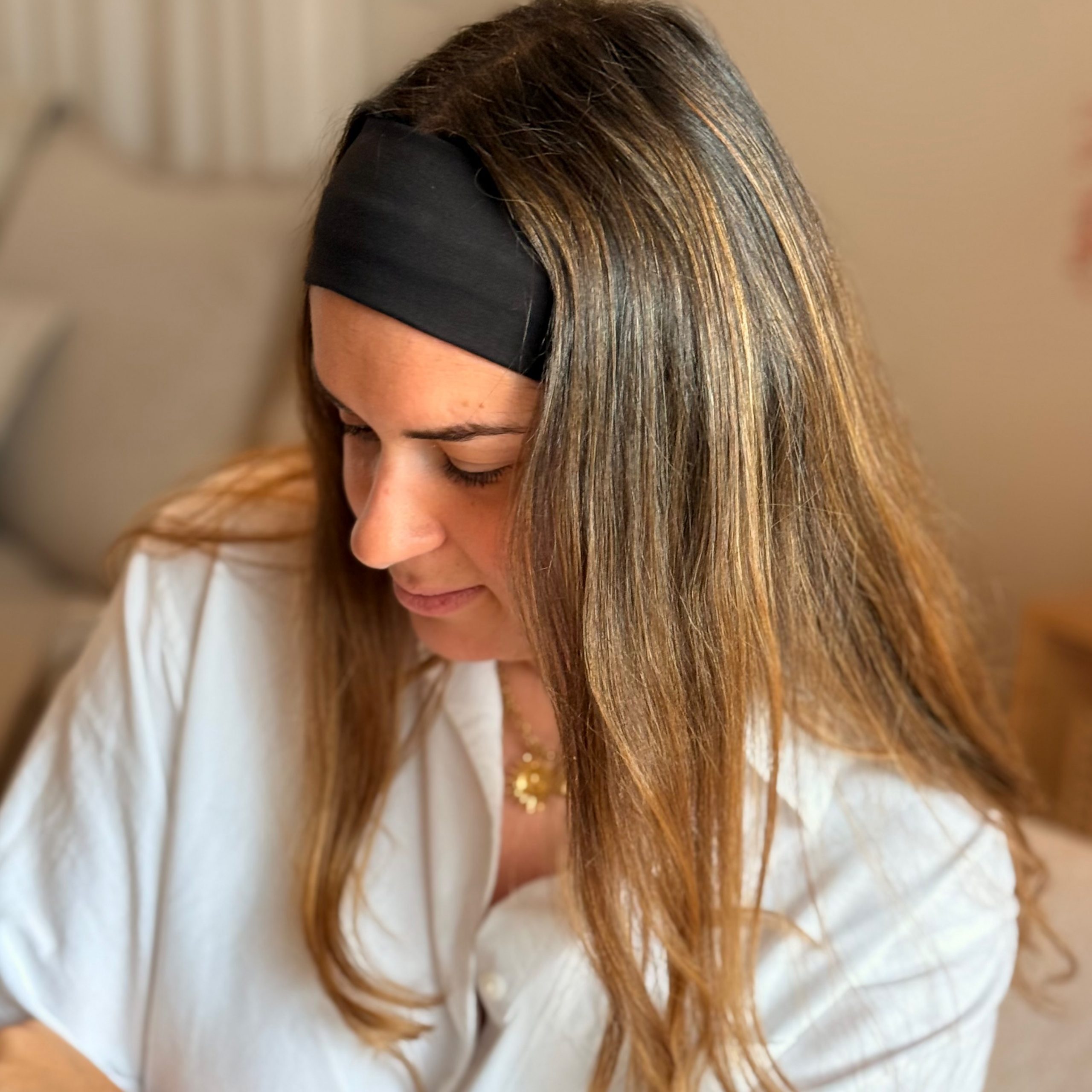 Bandeau Cheveux Uni Noir