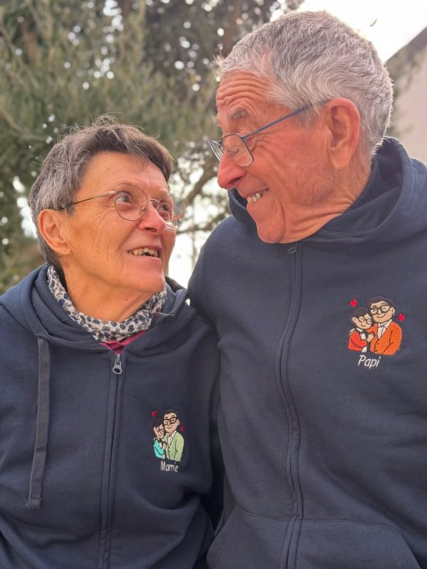 Duo Sweats Personnalisés Grands-Parents