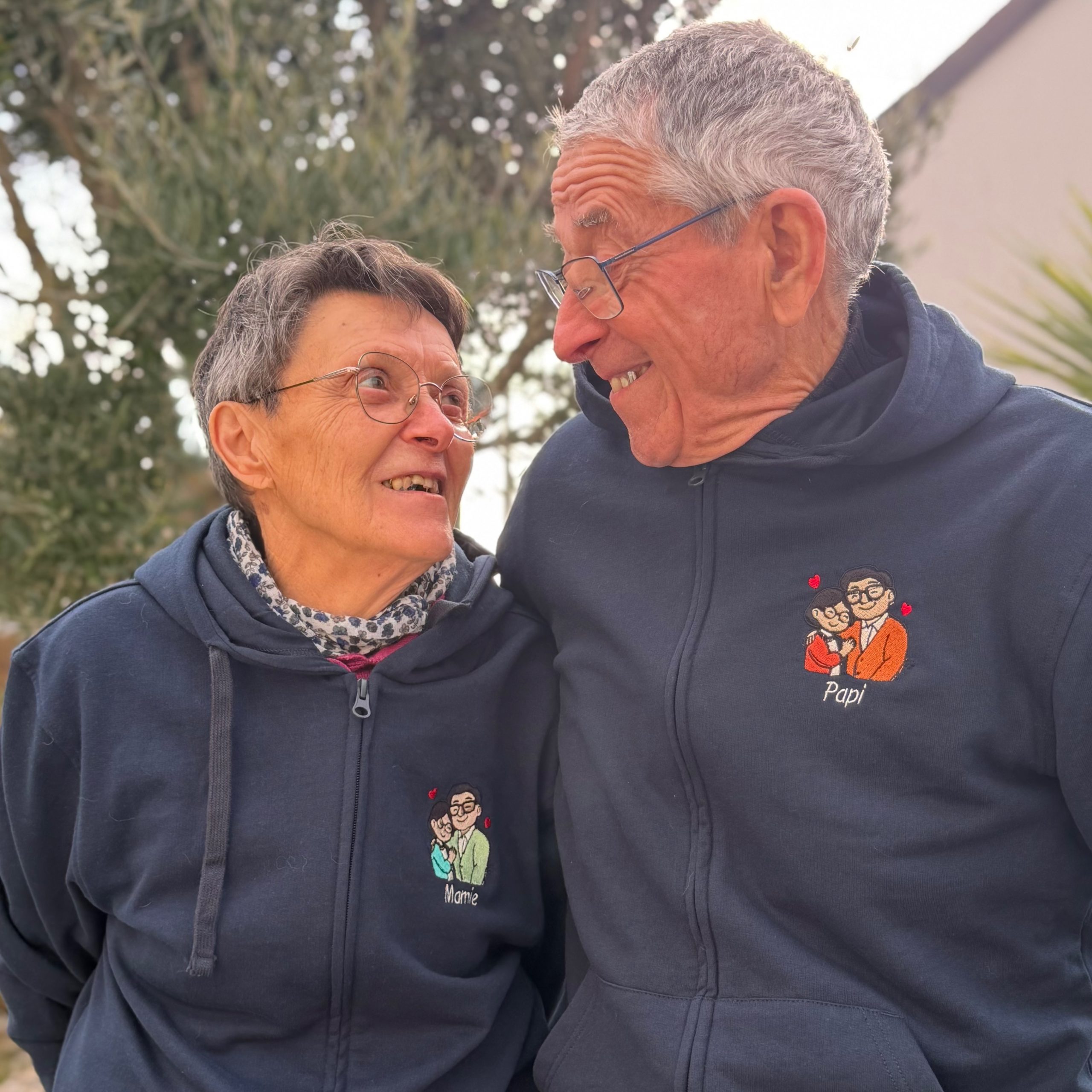 Duo Sweats Personnalisés Grands-Parents