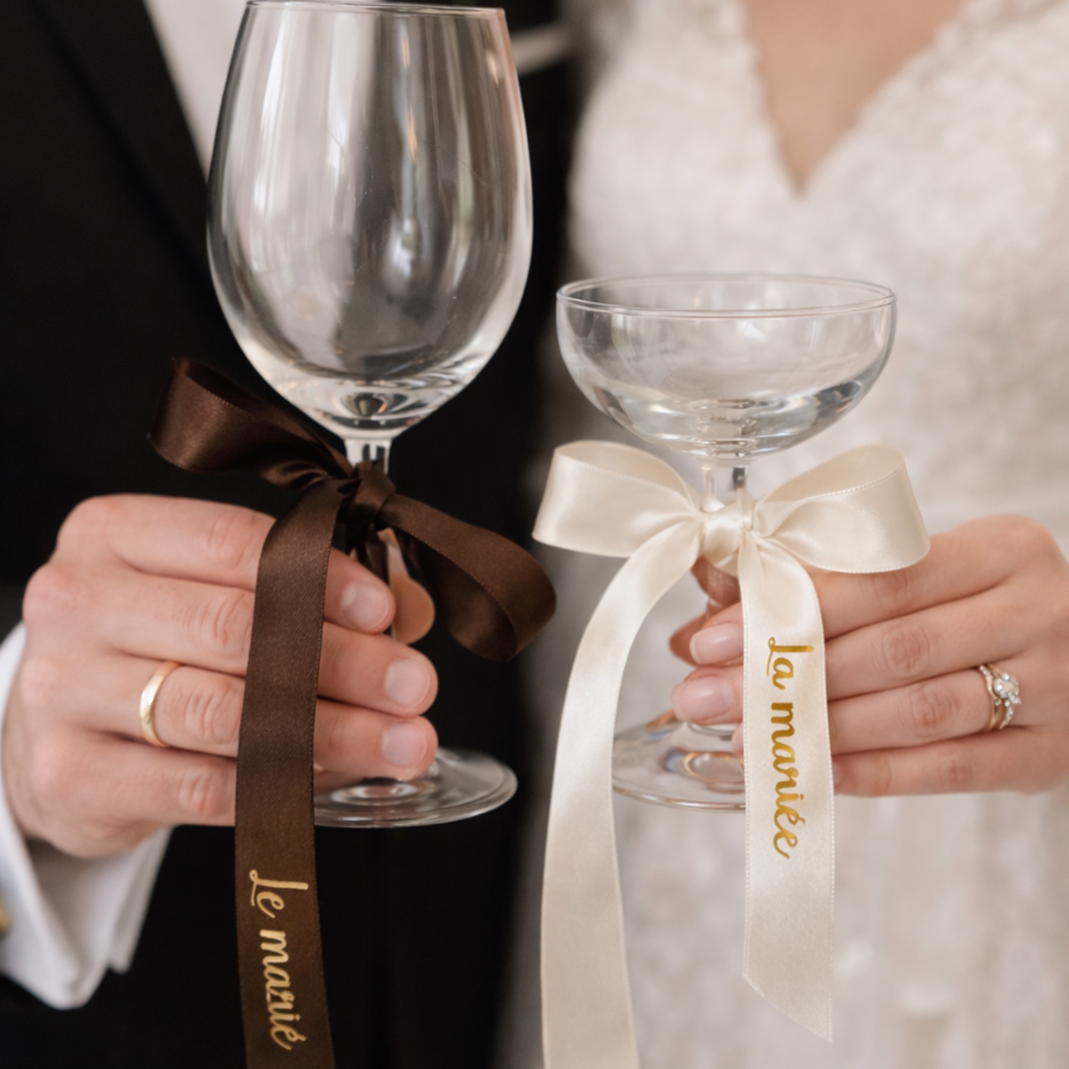 Noeud Marque-Place Satin Personnalisé – Image 3