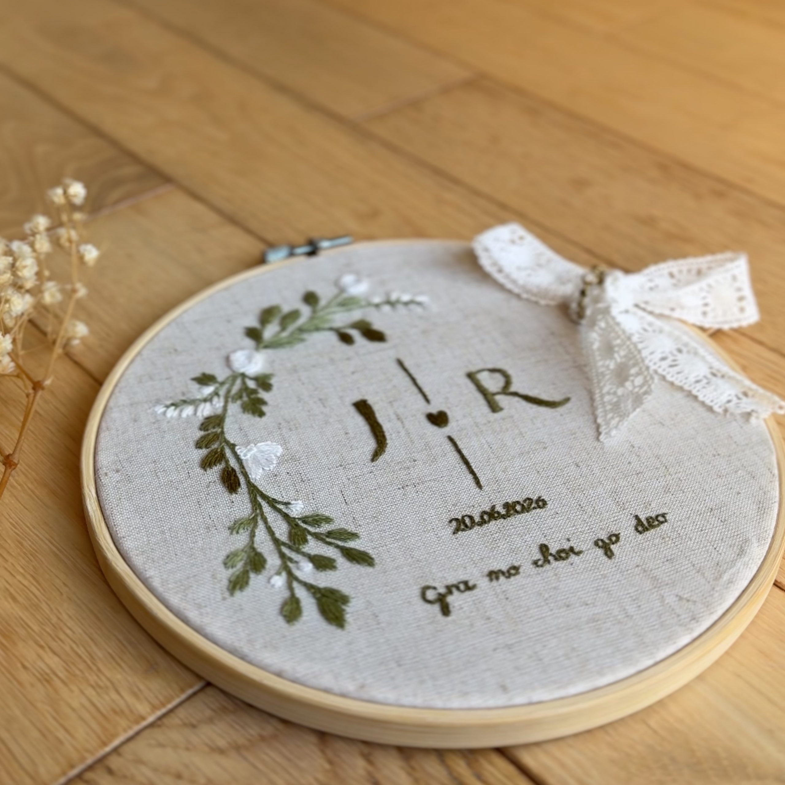 Porte Alliances Brodé Personnalisé – Image 2
